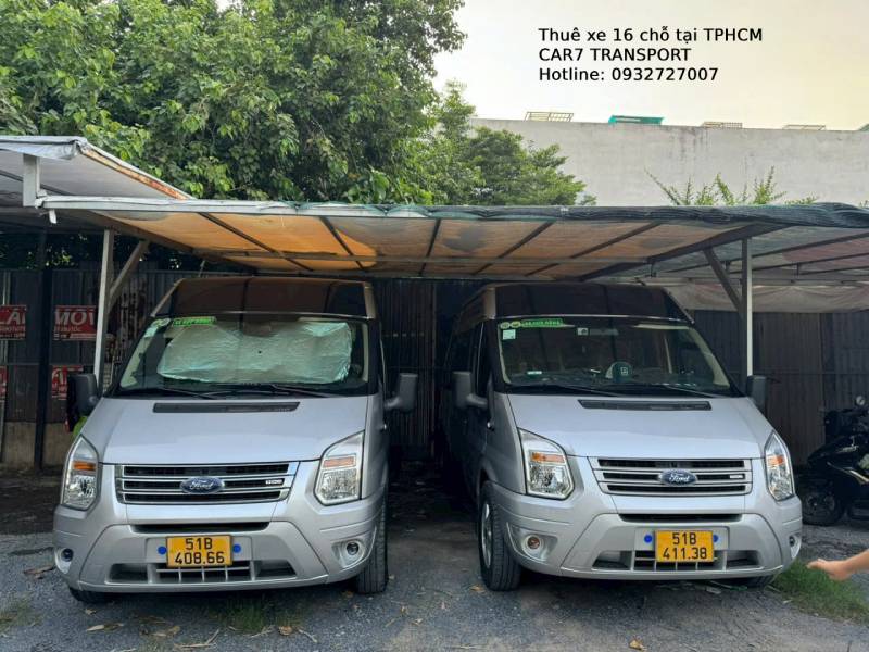 bang gia thue xe 16 cho tai sai gon